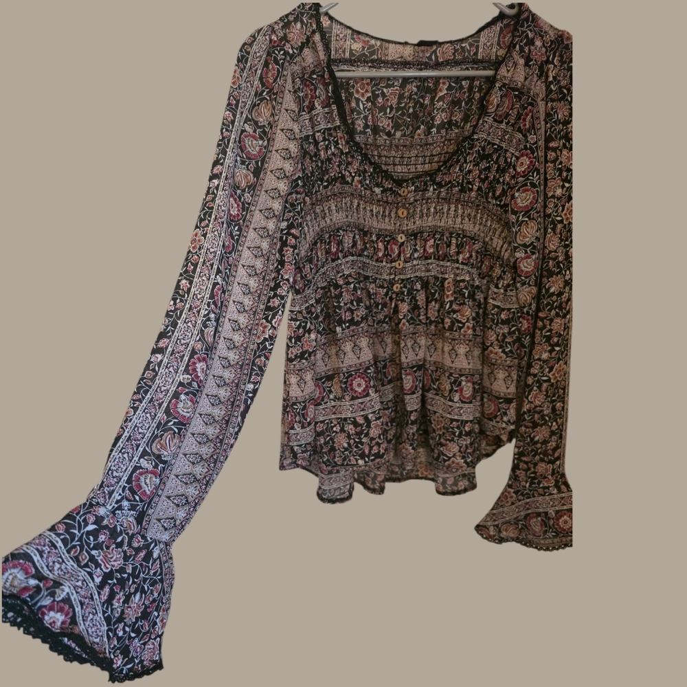Boho Gypsy Loose Fit Top - Picture 11 of 16